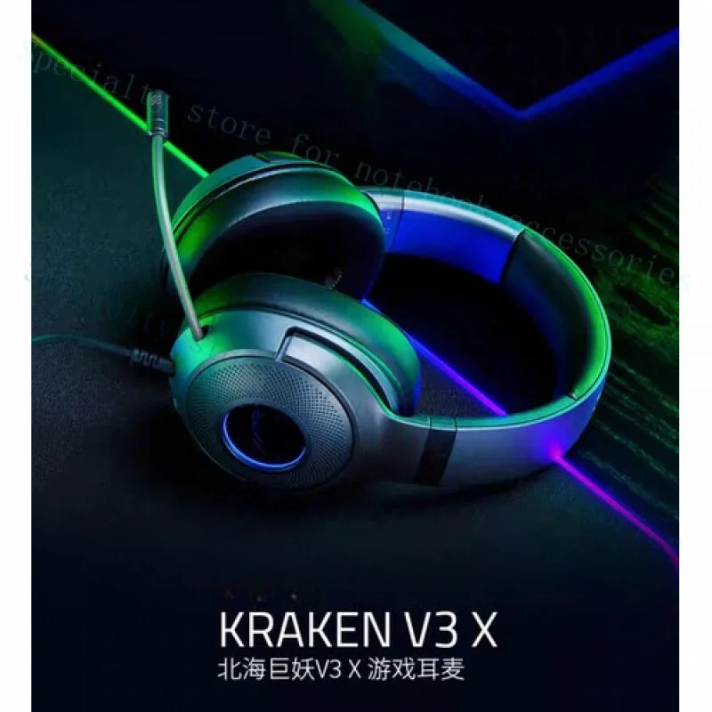 A++ أصلي لسماعات Razer Kraken V3 X 7.1 Gaming RGB Light USB الاحترافية ESPORTS #6