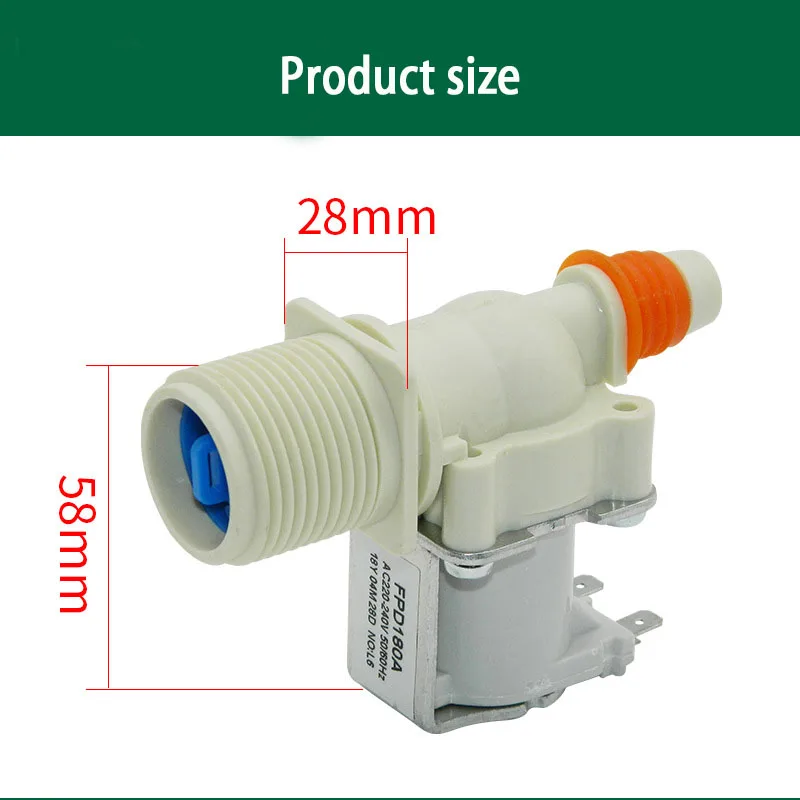 Suitable For Samsung Washing Machine Water Inlet Single Valve Solenoid Steam Valve Built-in Water Filter Household Accessories