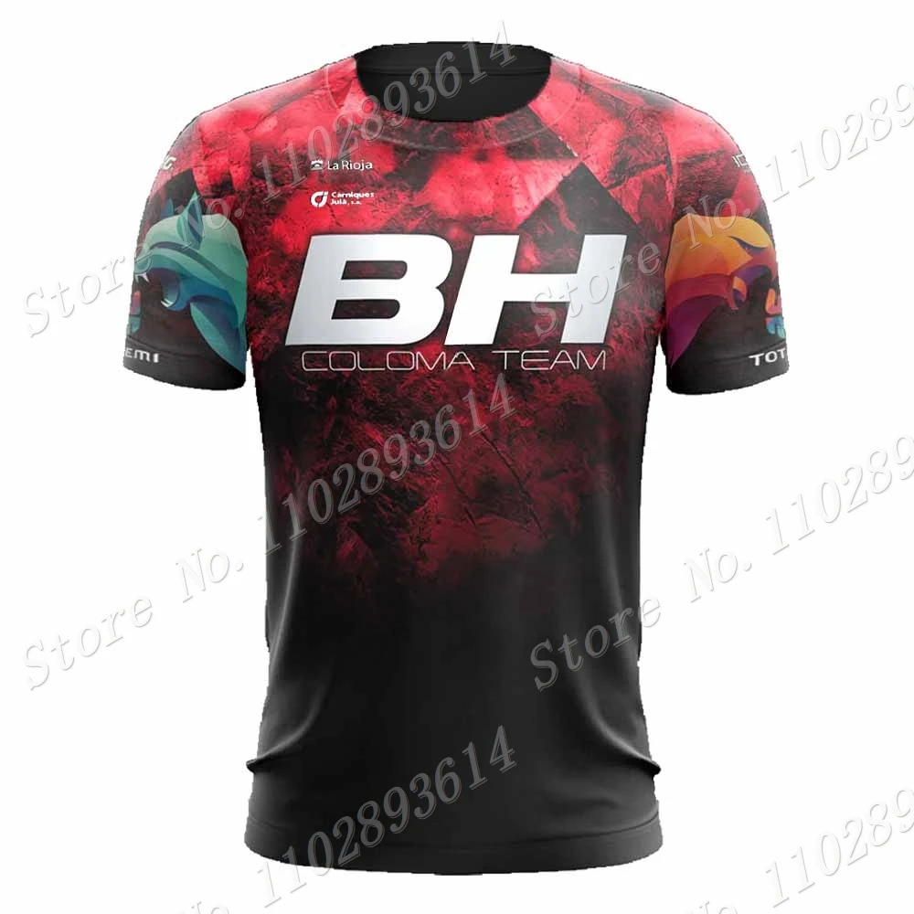 CAMISETA BH Coloma Team 2024 T Shirts 3D Print Red Jersey Mens Summer Running Streetwear Casual Technical Training Clothes Ropa