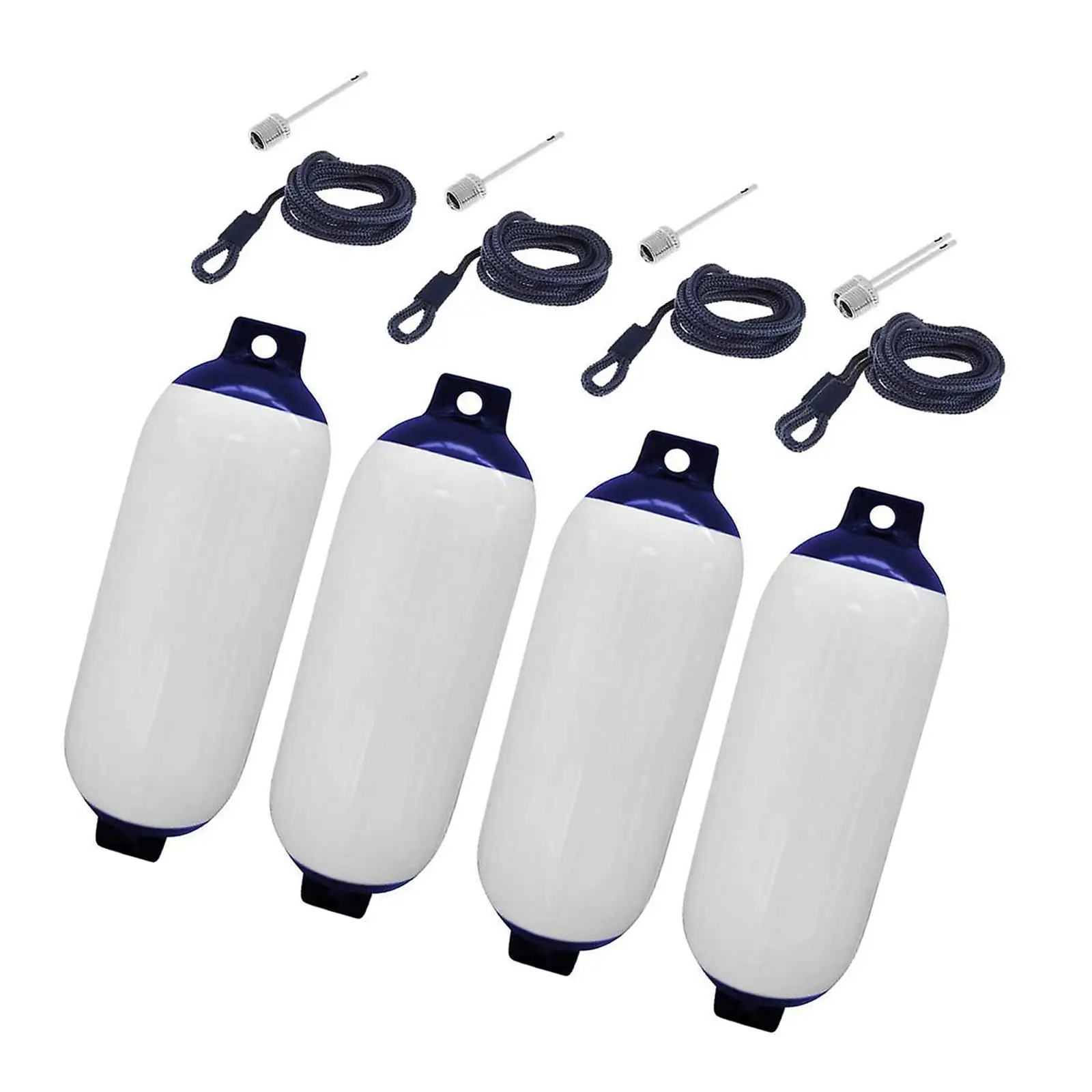 4 Pieces Boat Fenders Marine Inflatable Fenders Durability, Boat Accessories Protection for Pontoon, Boating Docking Camping