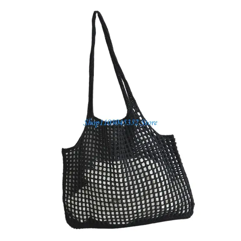 حقيبة كتف عصرية ذات سعة كبيرة وحقيبة يد نسائية مجوفة لتخزين عطلات الشاطئ والعطلات #4