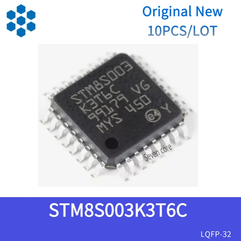 

Оригинальный новый 10 шт./лот STM8S003K3T6C LQFP-32 16 МГц/8 КБ флэш-памяти/8-битный микроконтроллер-MCU