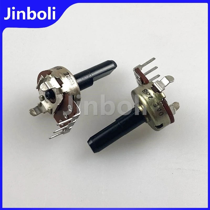 2 uds R161 tipo 3 pines potenciómetro único B22K 21mm medio eje