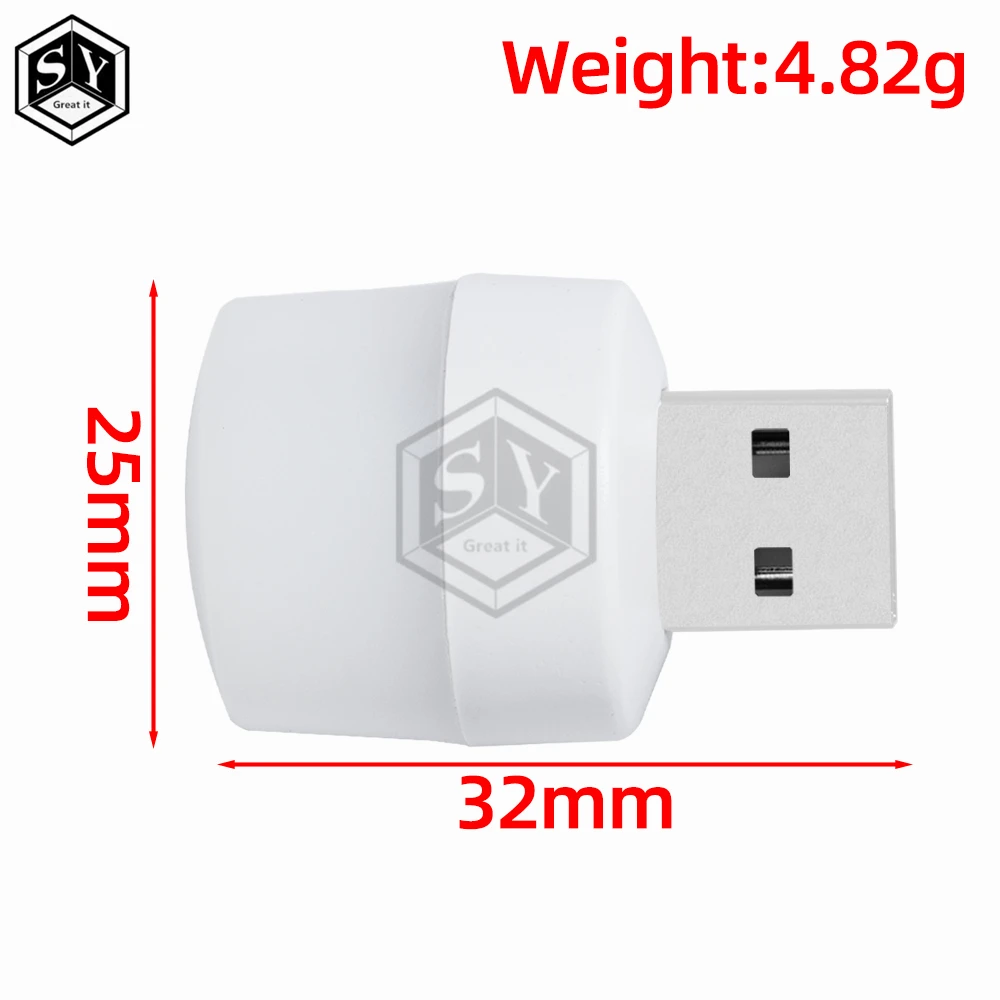 New Portable Mini USB Night Light Student Eye Protection LED Atmosphere Light Emergency Light Mobile Power Light USB Light