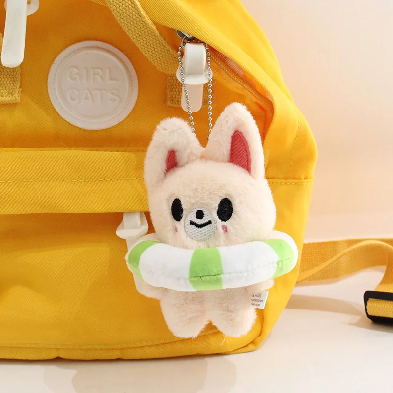 SKZOO الضالة الاطفال أفخم السباحة دائرة دمية المفاتيح متعددة الكرتون الحيوان شنقا الملحقات حقيبة الموضة قلادة الأطفال