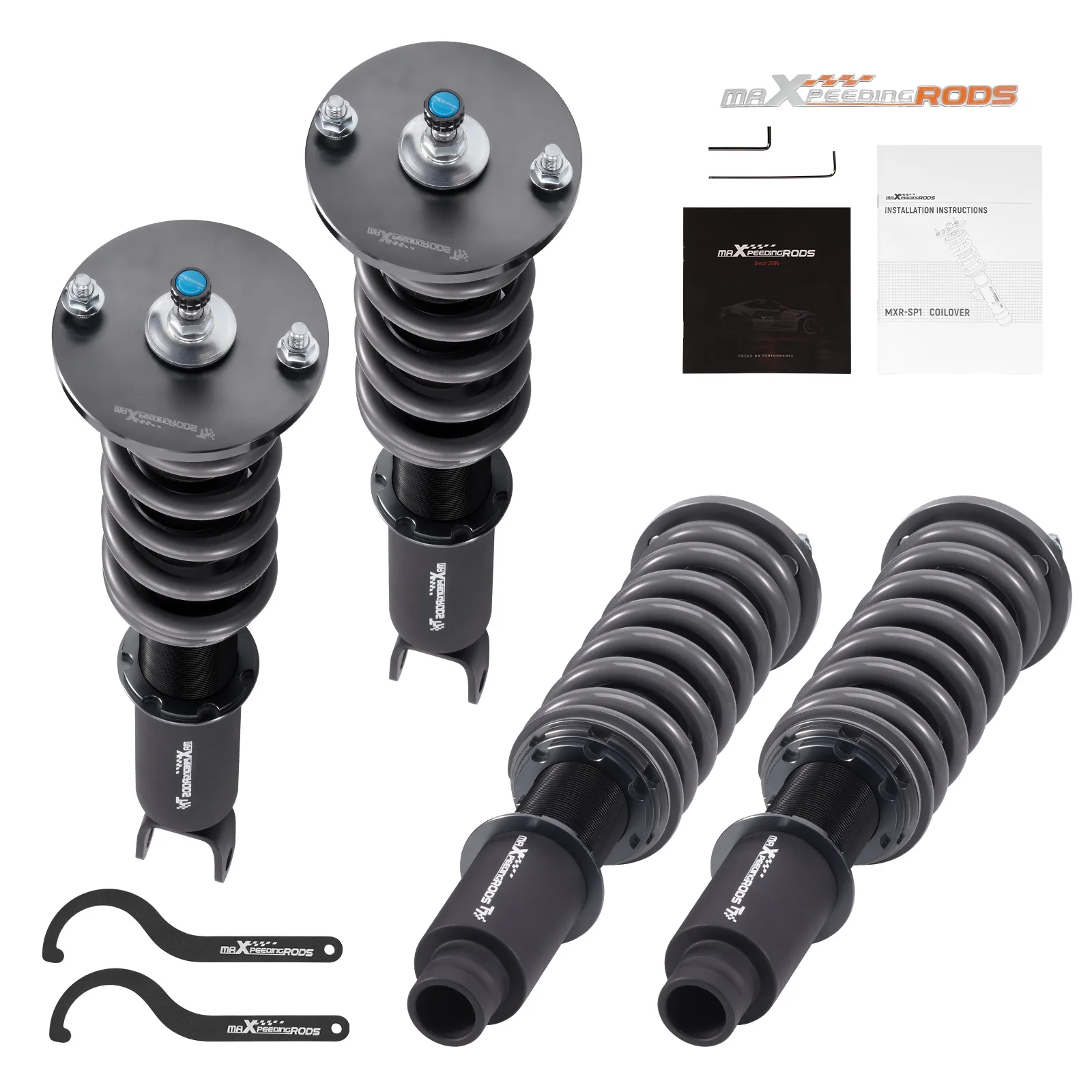 MaXpeedingrods 24 Way Damper Adj. Coilovers Suspension for Honda Accord DX EX LX CD5 CD7 1994-1997