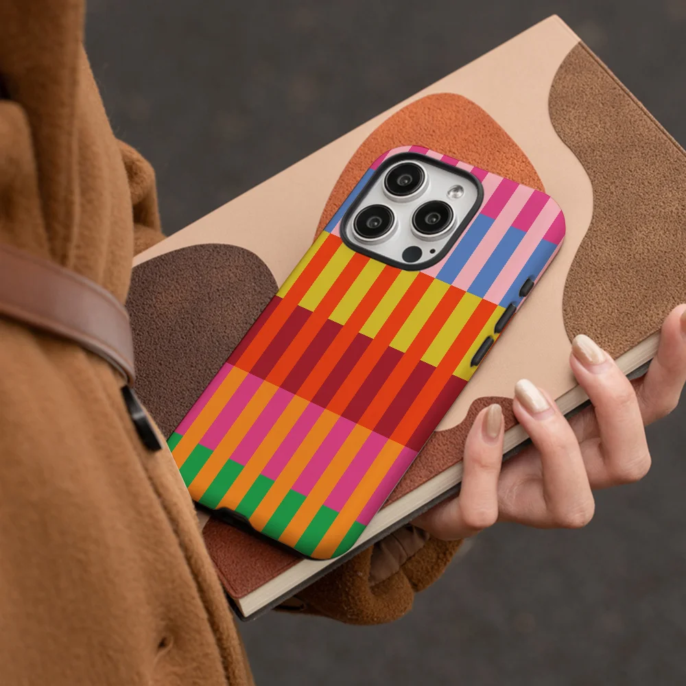 الملونة المشارب قوية جراب هاتف حالة الهاتف فيلم قذيفة آيفون 16 15 14 13 12 11 برو ماكس زائد