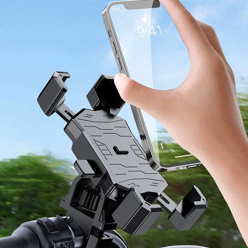 Supporto per telefono da bici staffa di montaggio per manubrio da bicicletta universale girevole a 360 ° per smartphone Dropshipp da 4.7 "-7.1"