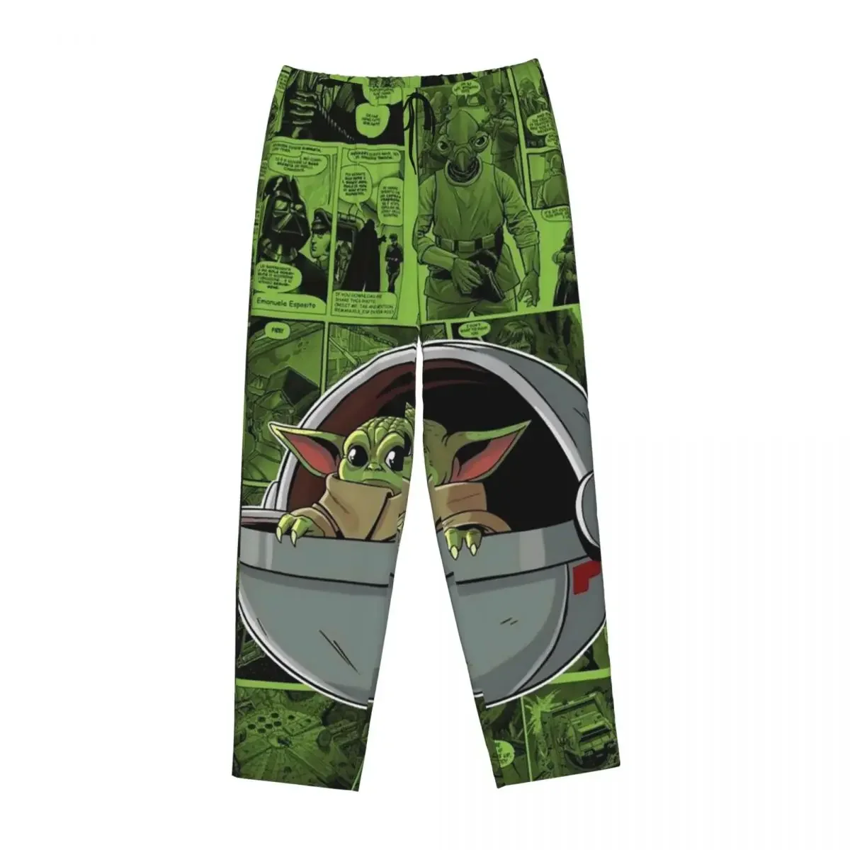 

Женские пижамные брюки с карманами в стиле милого малыша Йоды Грогу для дома и сна