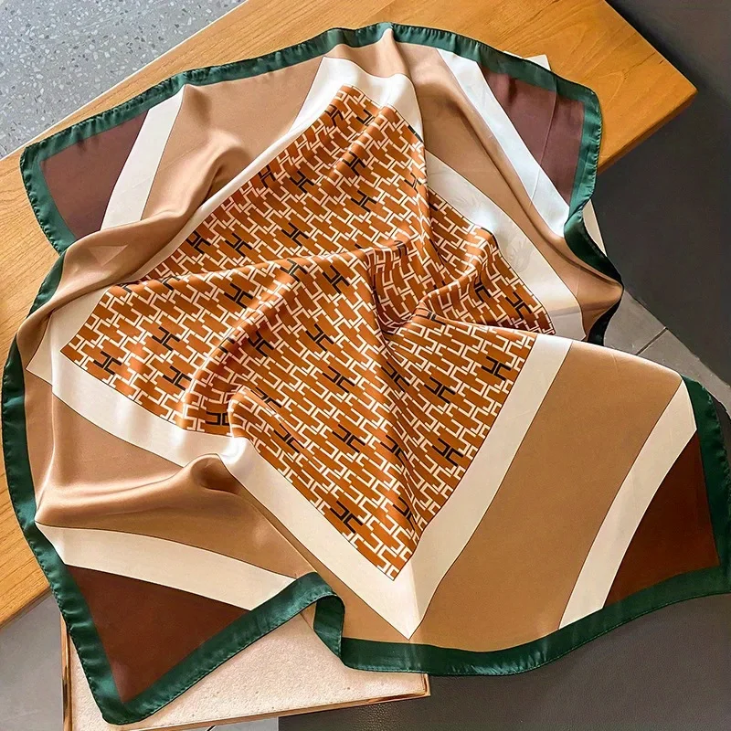 نمط جديد الحجاب تصميم الفصول الأربعة منديل شعبية 70X70CM أوشحة مربعة فاخرة