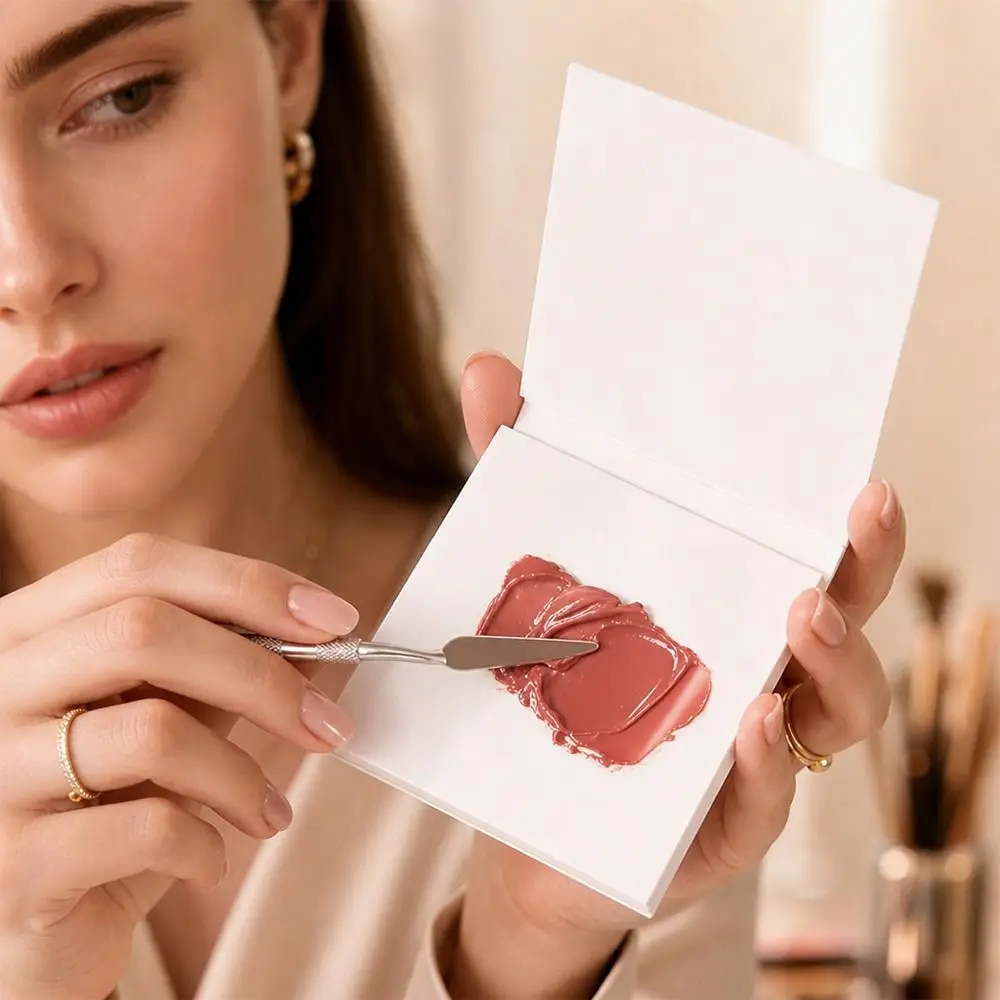 Disposable Makeup Color Mixing Paper No-wash Portable Foundation Color Mixing Papers Makeup Accessories