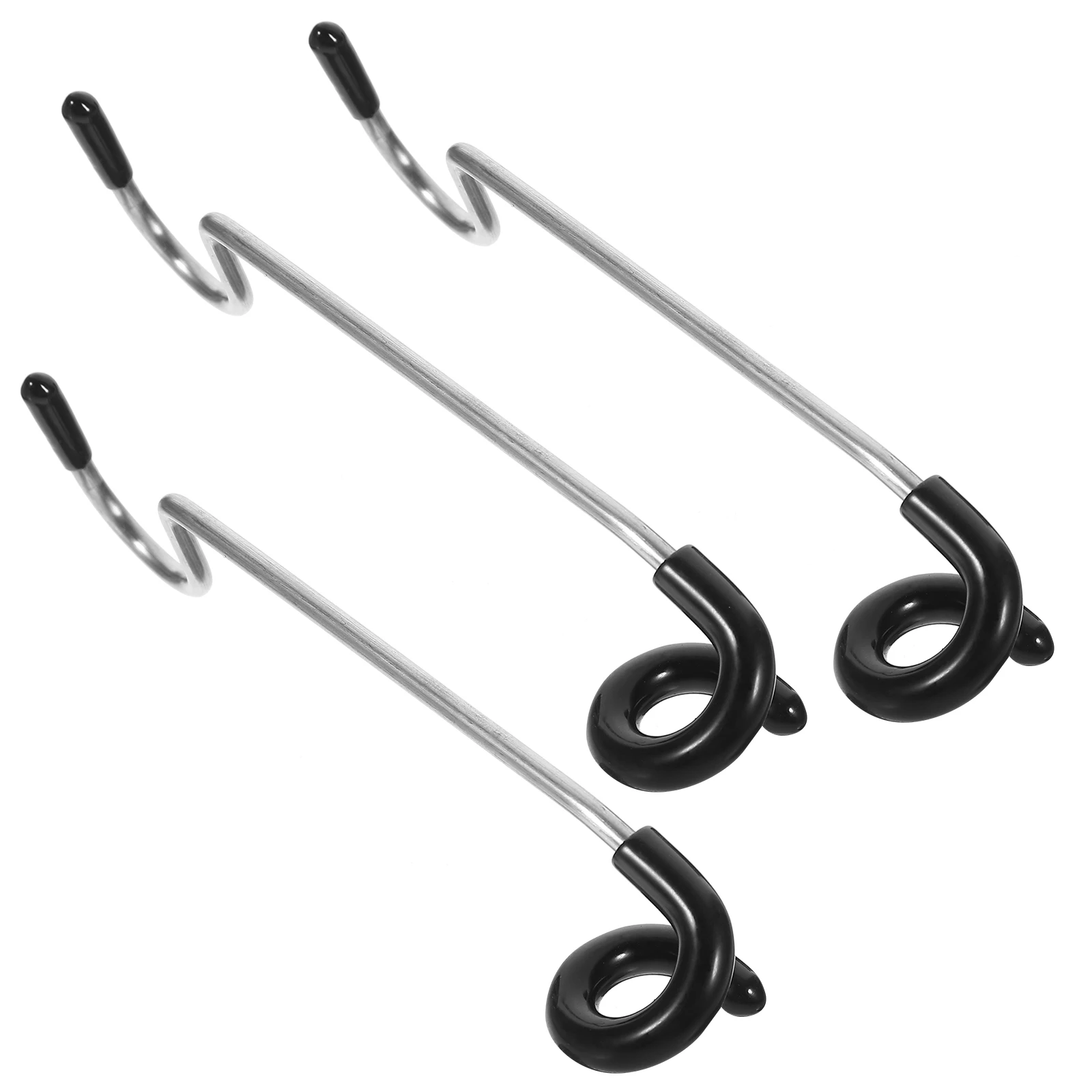 

3pcs Stainless Steel Outdoor Light Pole Hooks Camping Hooks Tree Branch Hook Anti-Slip Metal Hanger For Lanterns Camping
