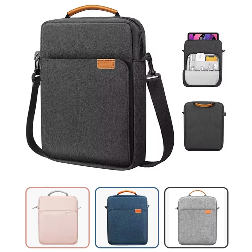 

9-13 Inch Tablet Sleeve Bag Handle Carrying Case with Shoulder Strap For Redmi Pad SE 2023 Mipad 6 6pro 5 Pro Pad 4 Plus 10.1