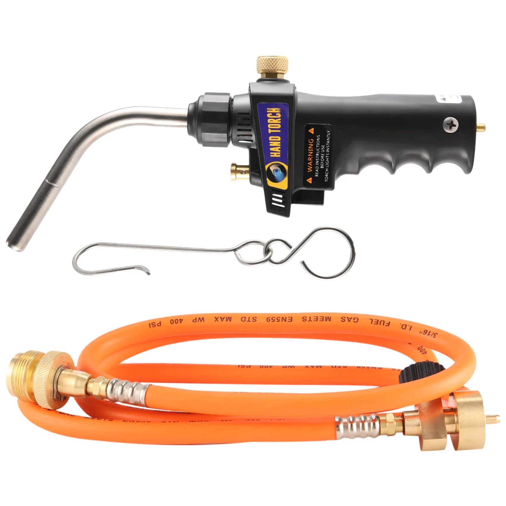 for Mapp Gas Brazing Torch Trigger-Start Torch Self Ignition Trigger 1.5M Hose for All Soldering