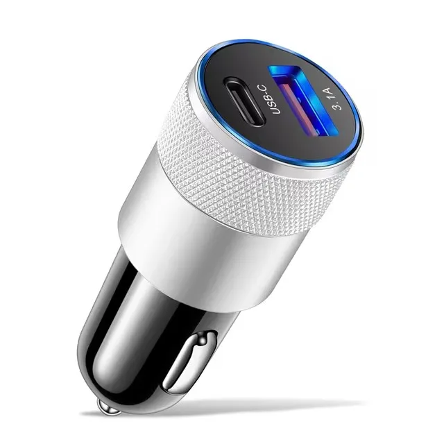 USB-Autoladegerät Typ C Schnelllade-Telefonadapter für Xiaomi Huawei PD Telefonladegerät Auto-Adapter Steckdose Zigarettenanzünder