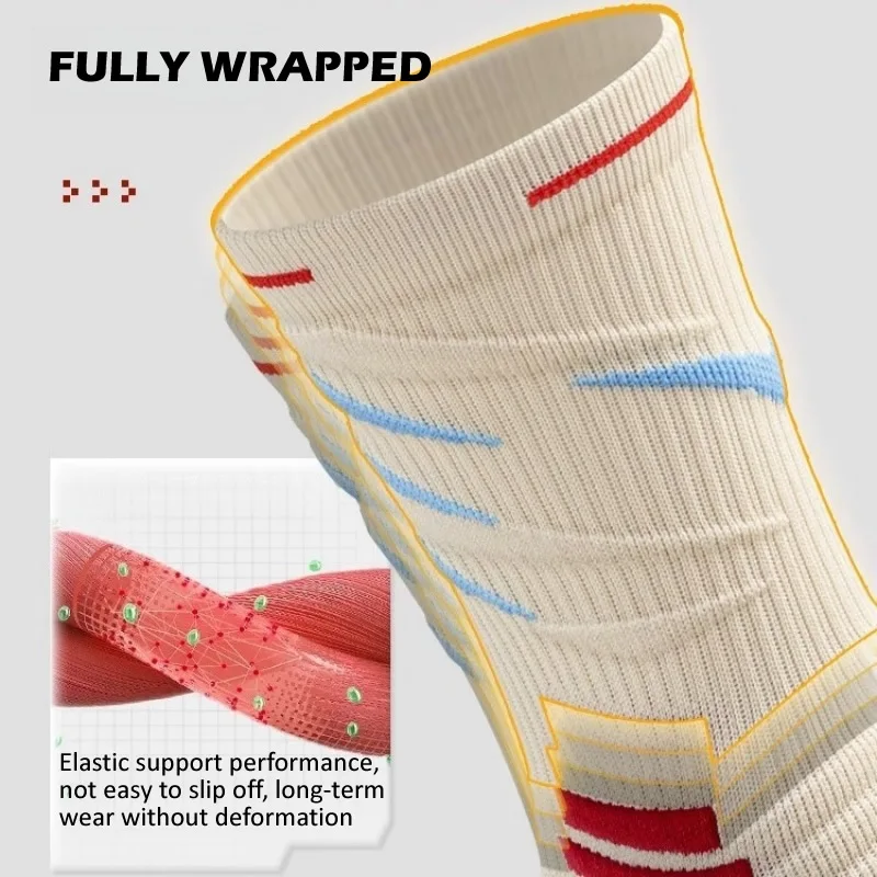 النخبة جوارب رياضية الرجال النساء امتصاص الصدمات كرة السلة الدراجات الجوارب ماراثون الجري المناشف وحيد رائحة برهان امتصاص العرق #2