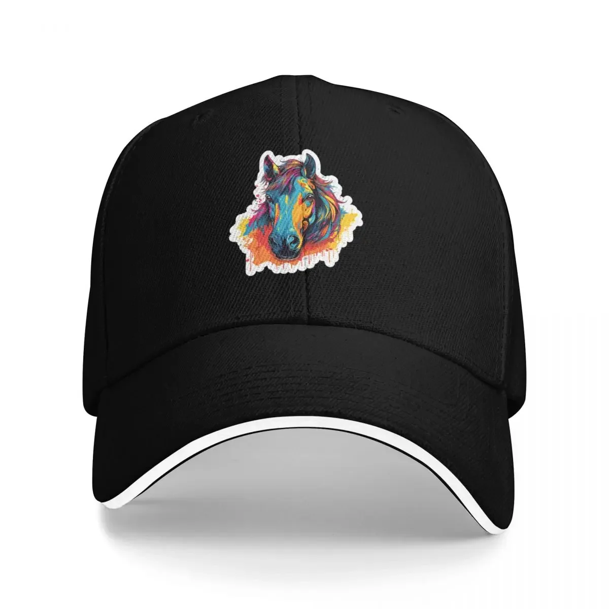 New Horse Head Pop Art Baseball Cap Golf Hat golf hat genuine For Women Men's