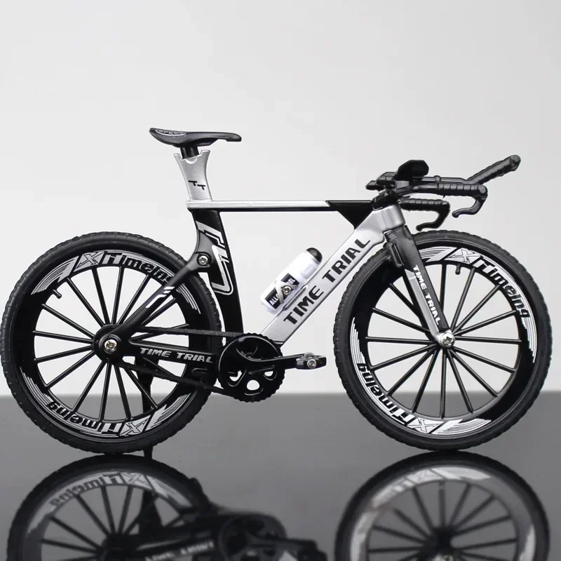 1:10 Mini Alloy Bicycle Model Diecast Metal Finger Racing Mountain Bike Folded Cycling Ornaments Collection Toys For Children
