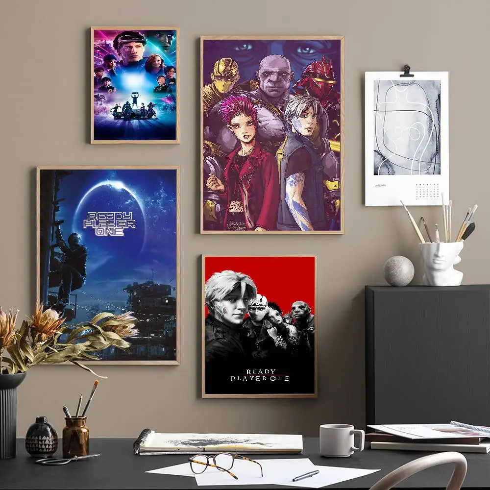 Movie Ready Player One Classic Movie Posters Vintage Room Bar Cafe Decor Stickers Wall Painting