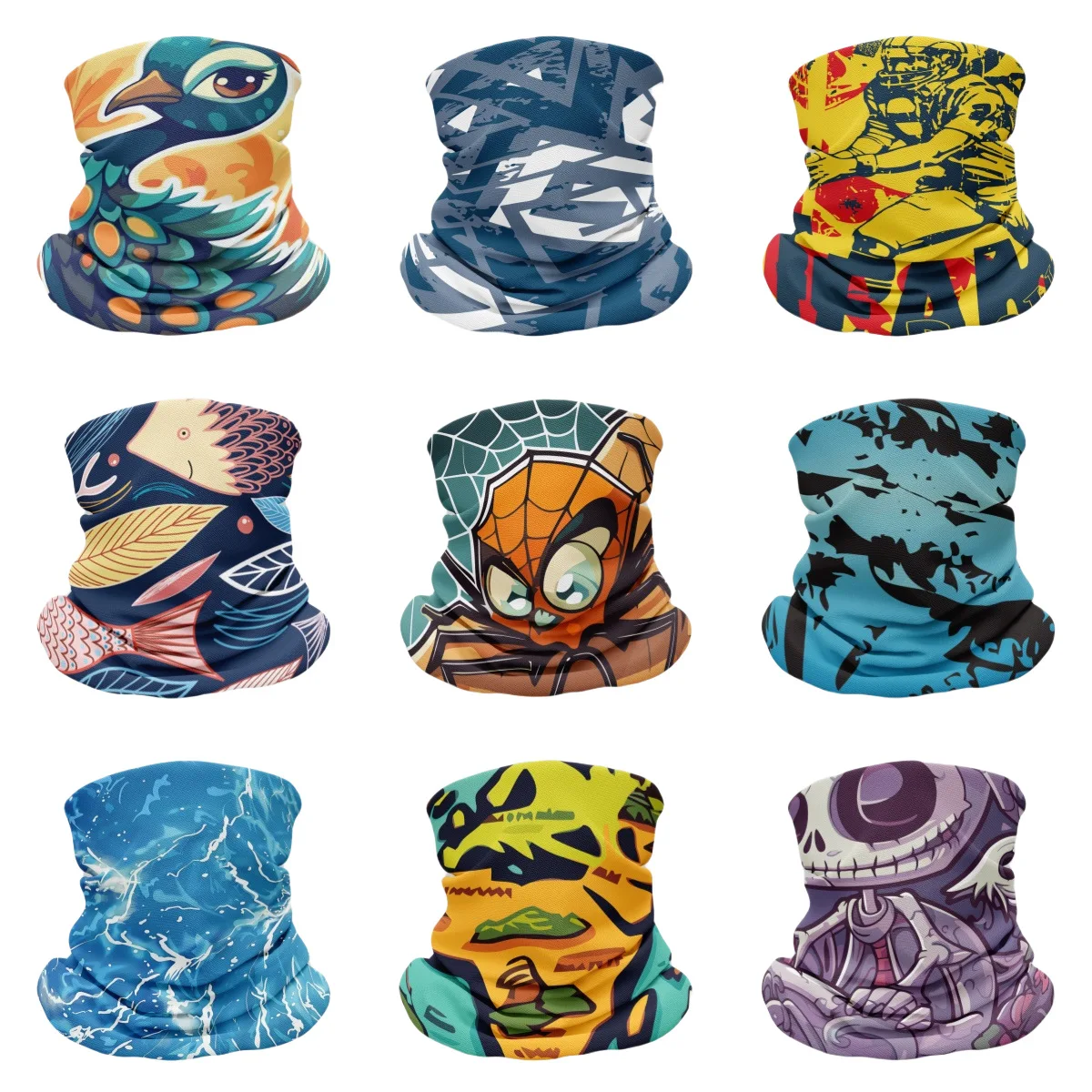 Bandana para exteriores para hombres y mujeres, polainas para el cuello, bufanda para montar en acampar, actividades, diadema mágica sin costuras, Hijab, protección facial, deportes