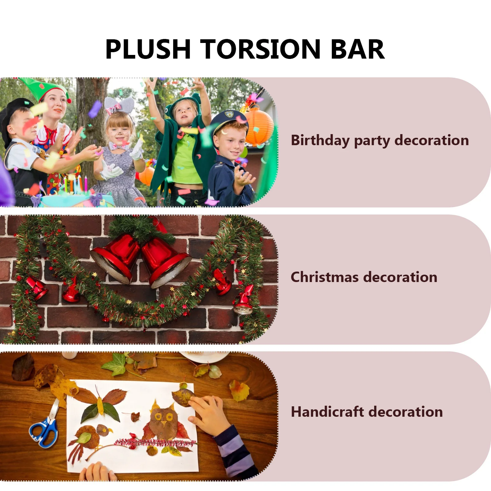 

100pcs 30Cm Glitter Chenille Stems Diy Craft Material Creative Birthday Party Decoration Twisted Stems Stem Diy Party