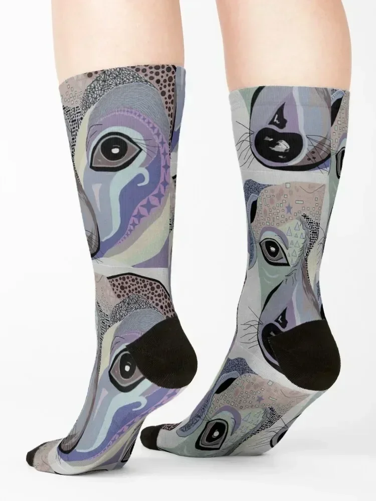 Chiweenie in Denim Tones Socks custom gift gifts winter thermal Socks For Men Women's