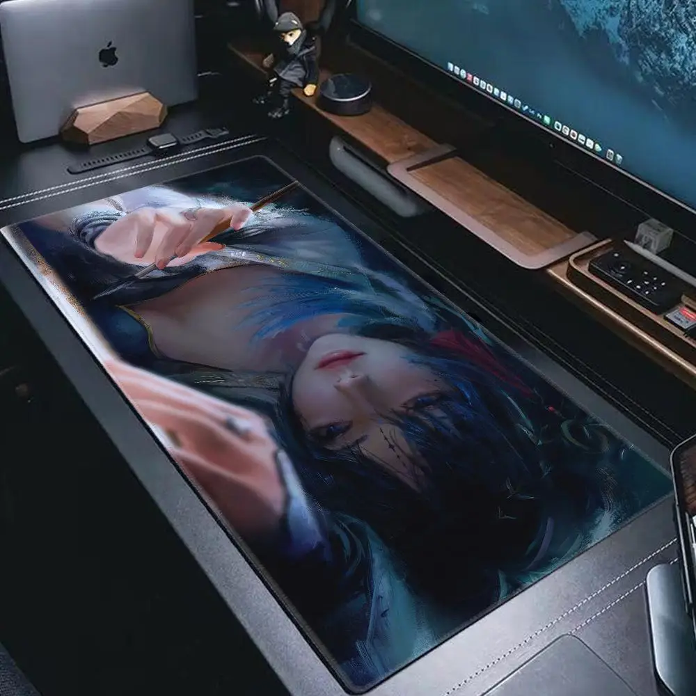 New Wuthering Waves Yangyang Xuan-ling HYBXAXC HD Printing Office Gaming Nonslip Table Pad Anime Girl Keyboard Overlock Desk Mat