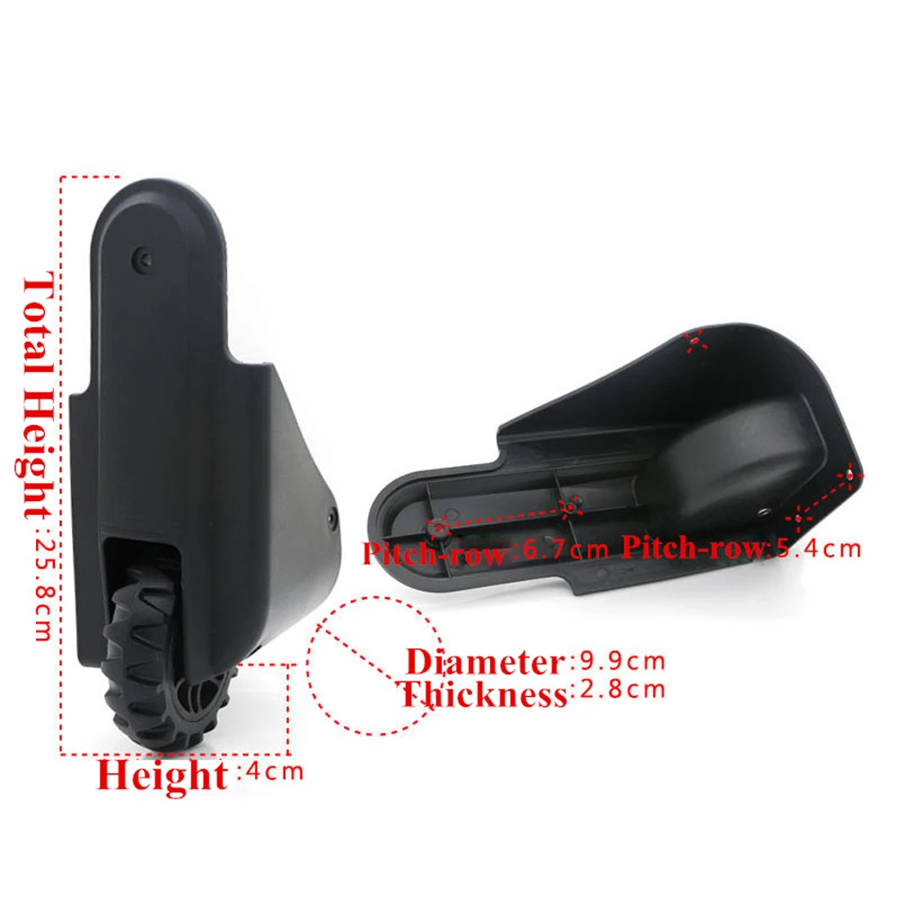 GUGULUZA 2Pcs Suitcase Replacement Wheels Luggage Repair Directional Casters for Travel Bag Wheel Spare Part #ST0028