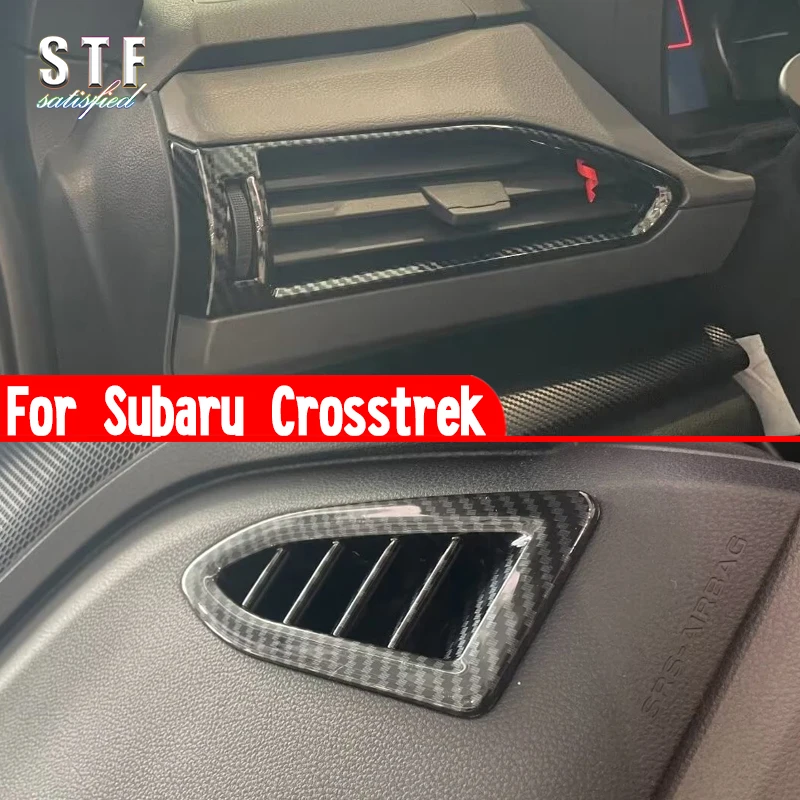

ABS Interior Air-Condition Vent Outlet Cover Trim Accessories Stickers W4 For Subaru Crosstrek 2024 2025