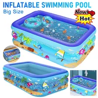 Inflatable Swimming Pool PVC Baby Bath Bathtub Cartoon Pattern Thickening Swimming Pool Summer Party Toys for Toddler Kids