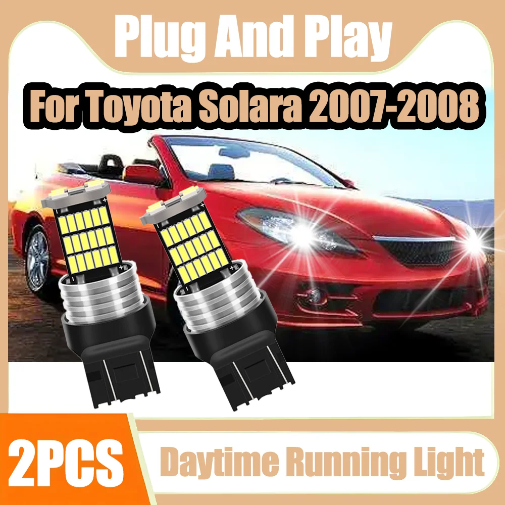 

Auto Lamp Blubs Plug and Play 12V 7443 W21/5W T20 Daytime Running Lights High Power 3570 CSP Chips For Toyota Solara 2007-2008