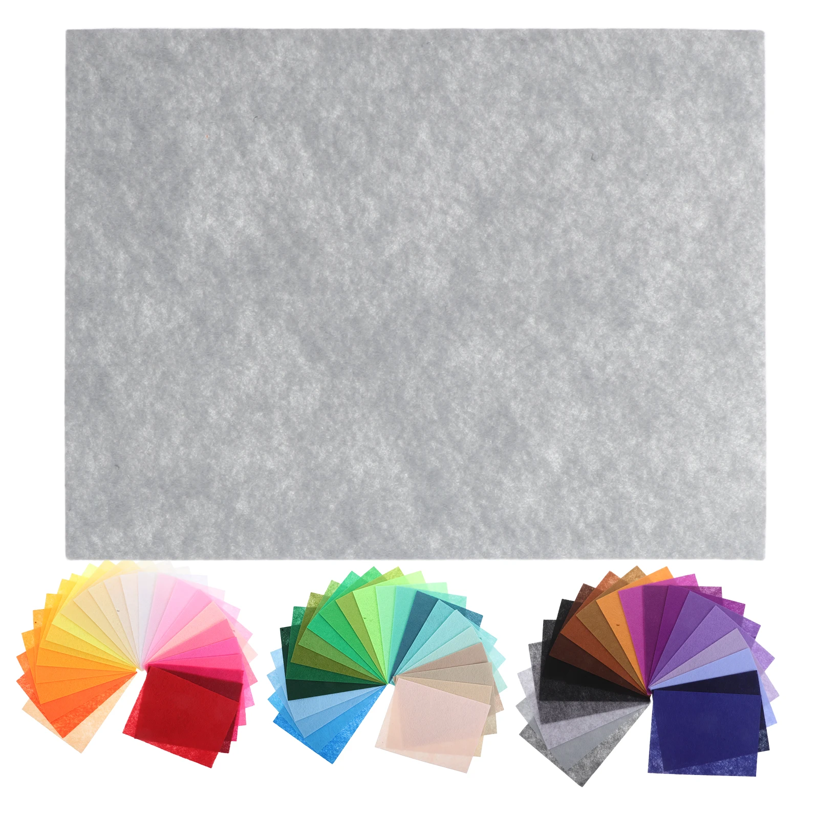 

66pcs Felt Fabric Non Woven Diy Craft Squares Polyester Colorful Sheets Kids Projects Sew Variety Colors Crafting