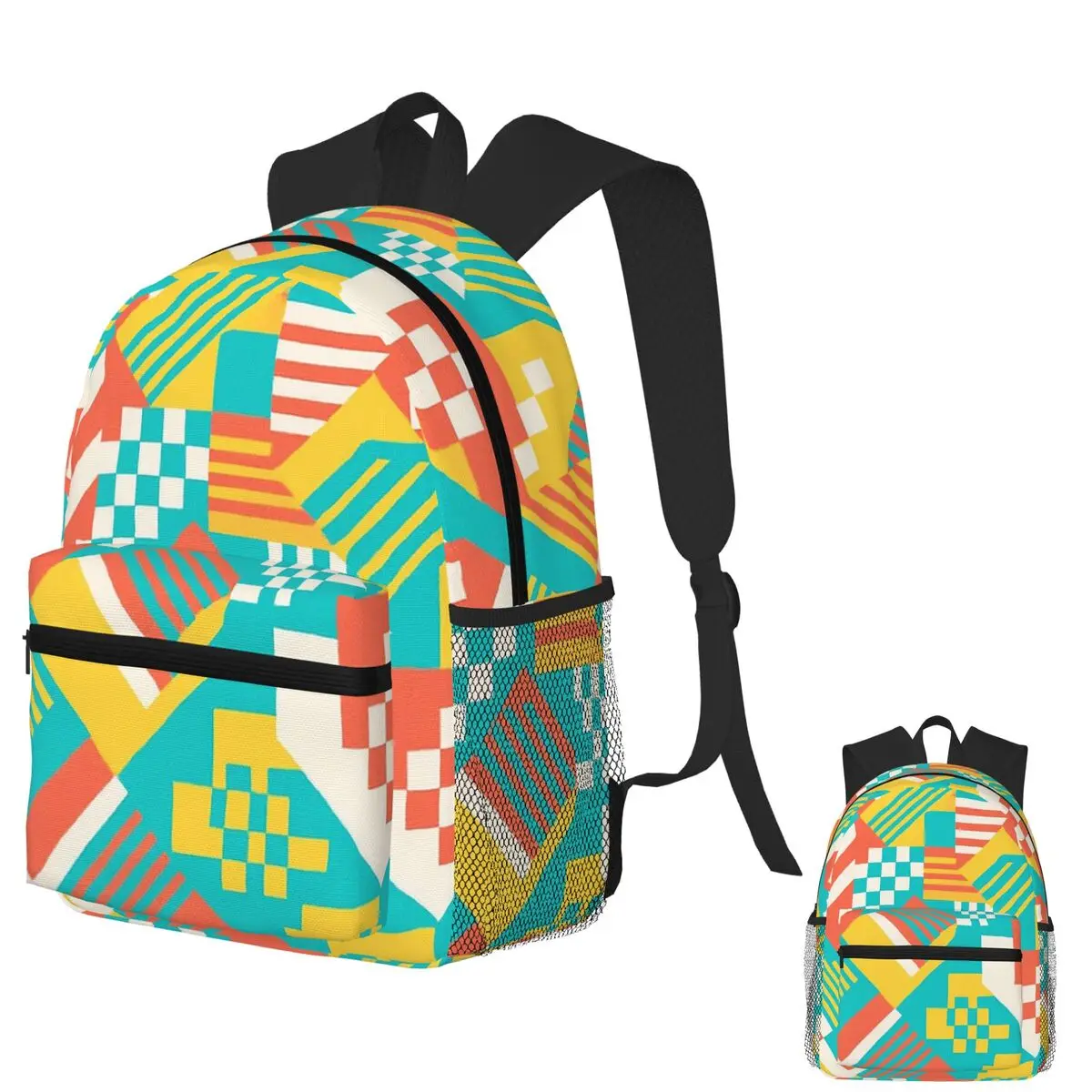 

Vivid Neo Japanese Textile Pop Art Student Backpack School Bag Hiking Travel Daypack for Boys Girls Fashion Bookbag Shoulder Bag