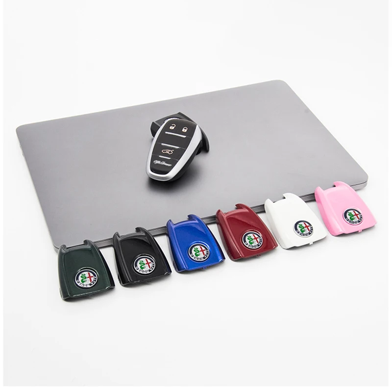 غطاء مفتاح السيارة استبدال مفتاح القضية ألفا روميو جوليا ستيلفيو تونال ألياف الكربون نمط #5