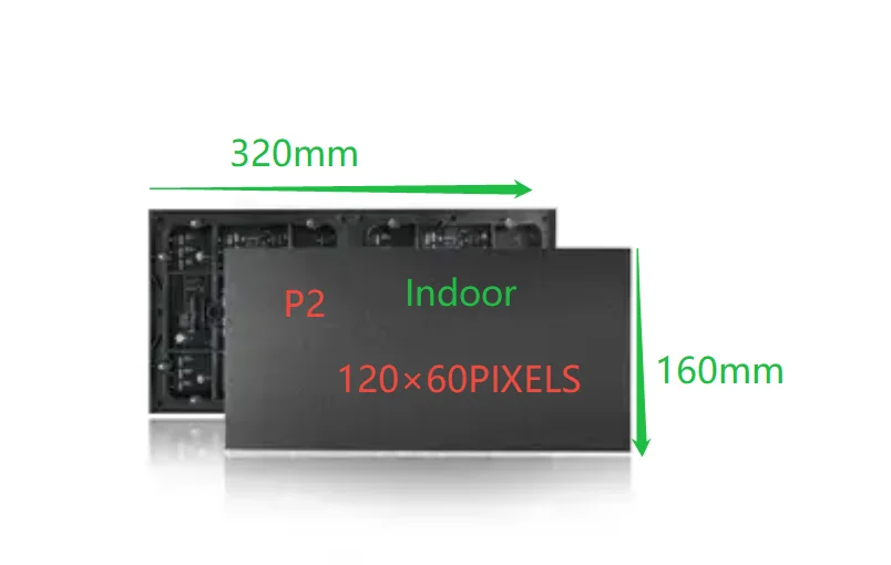 

Крытый 320*160 мм 160*80 пикселей 1/40 сканирование SMD P2 полноцветный светодиодный модуль панели SMD1515