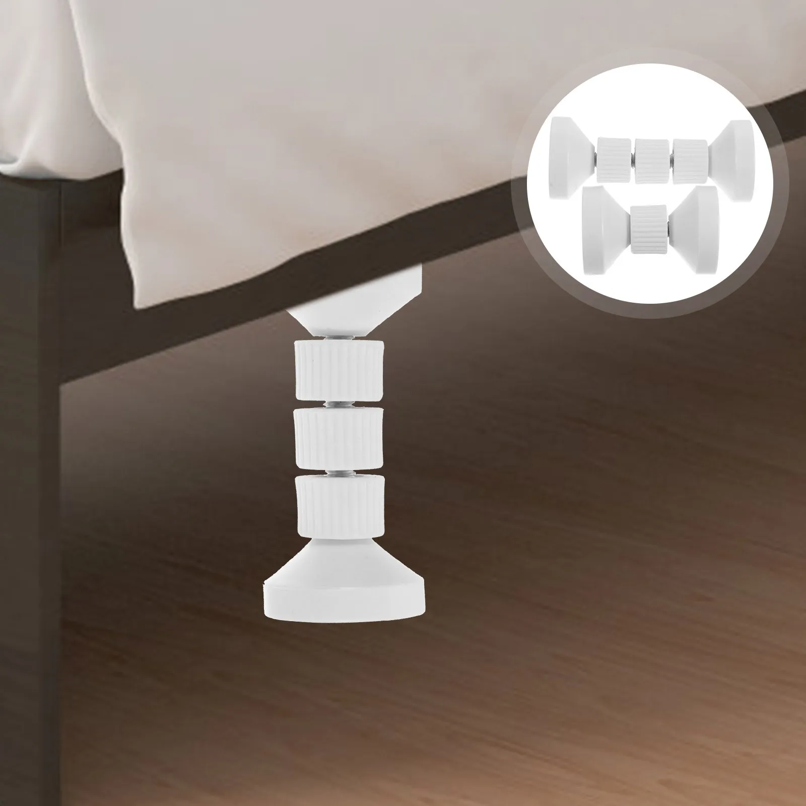 

2Pcs Adjustable Bed Frame Anti Shake Tool Headboard Stoppers for Bed Cabinet Sofa Wall Protection Noise Reduction