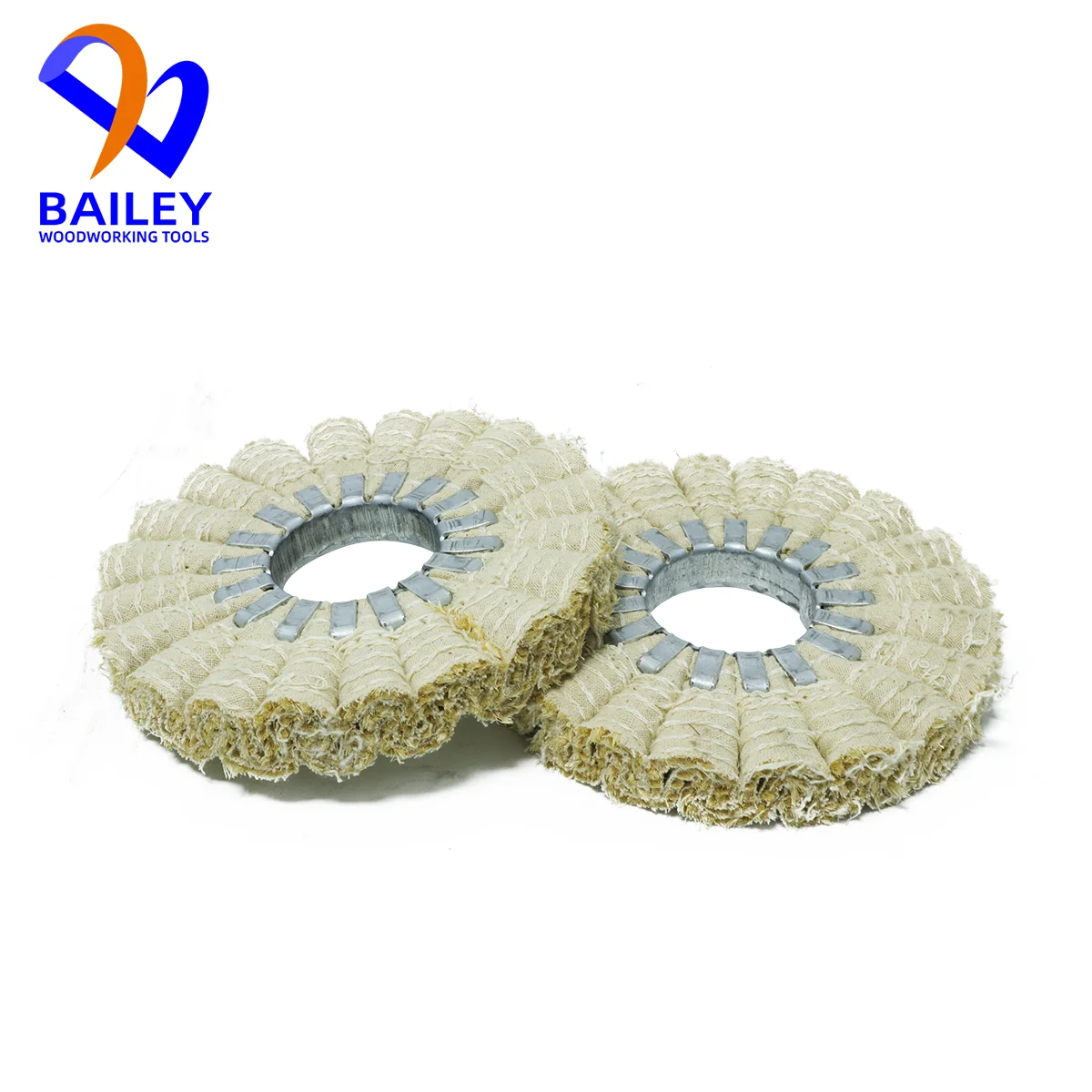 BAILEY 5PCS 150x50x20mm Core Inner Hole Sisal Type Buffing Wheel Polishing Wheel for Edge Banding Machine Woodworking Tool