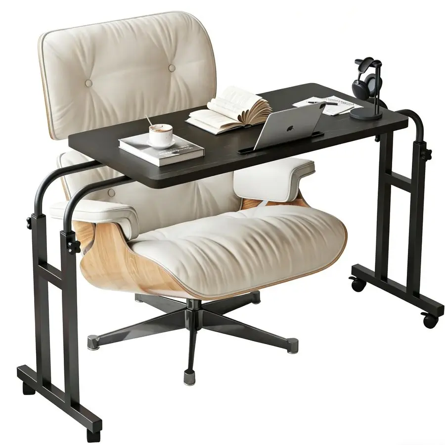 

Mobile Over The Bed Recliner Table Adjustable Height amp Length, Stable Laptop Tray Chair Table with Wheels for Kids amp Adults