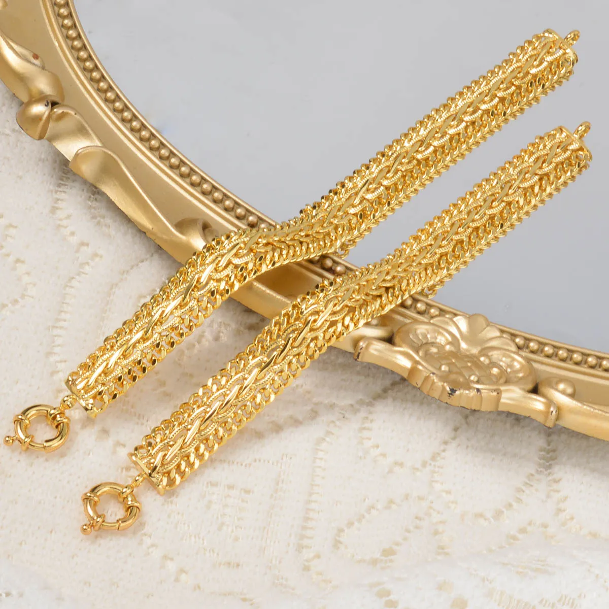 

Sailor Clasp Bracelet Copper Jewelry Unique Clasp Design For Women Gold Plated Gift Wedding Party Birthday Anniversary Present