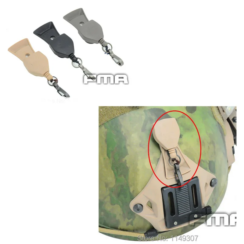 Helmet Accessories NVG Lanyard For Ops Core VAS Three Hole Shroud NEW BK/DE/FG