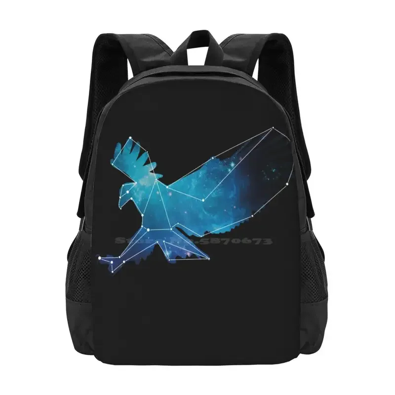 

Eagle Constellation Hot Sale Schoolbag Backpack Fashion Bags Animal Silhouette Constellation Univers Space Galaxy Star Map