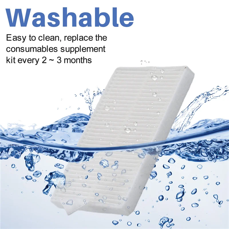 M17K-Kabum スマート 500/700 交換部品アクセサリーメインサイドブラシ Hepa フィルターモップ布アクセサリー