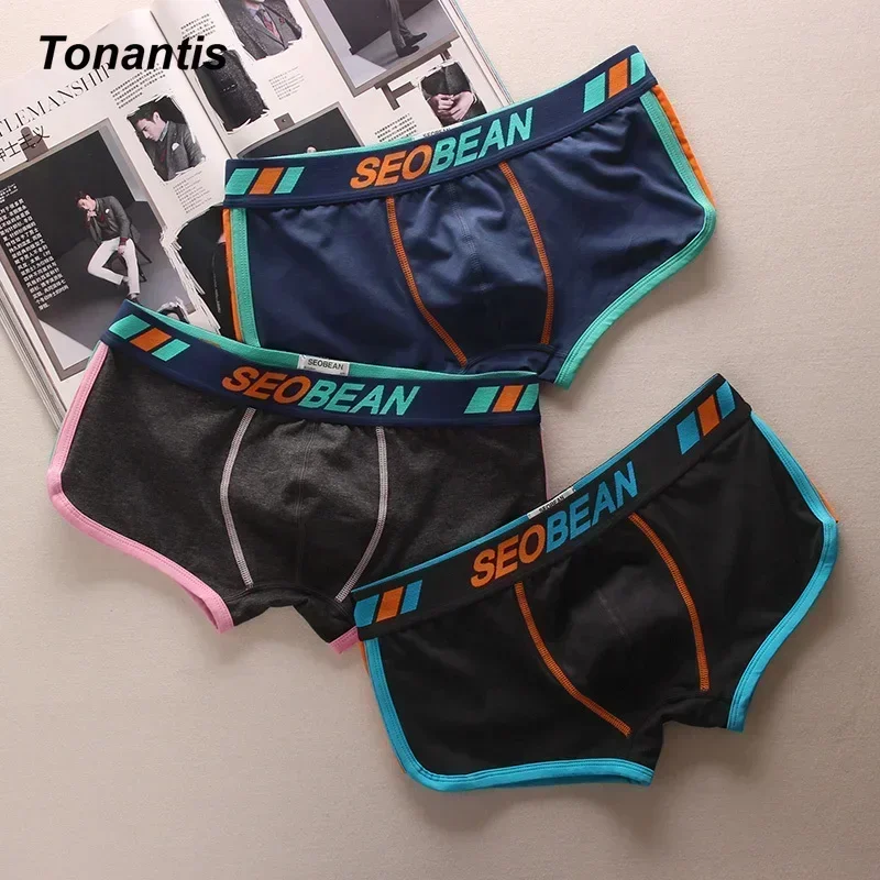 3PCS/SET Men\'s Panties Men Underwear Boxershorts Men Boxer Men Ropa Interior Hombre Calzoncillos Breathable Hombre Bamboo M-XXL