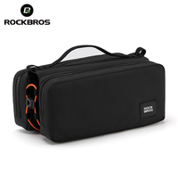 ROCKBROS Bicycle Top Tube Bag 2L Capacity Scratch-Resistant Road Mountain Bike Frame Bag Cycling Tools Bags Stable Elastic Band