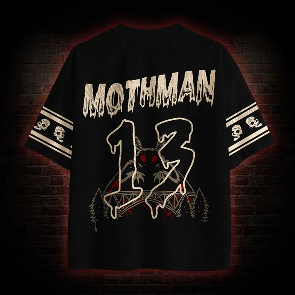 Hot Selling Products, Terrifying Dark Series Clothing, Fashionable Men's Short Sleeves Suitable for Sports and Fitness, Bicycles