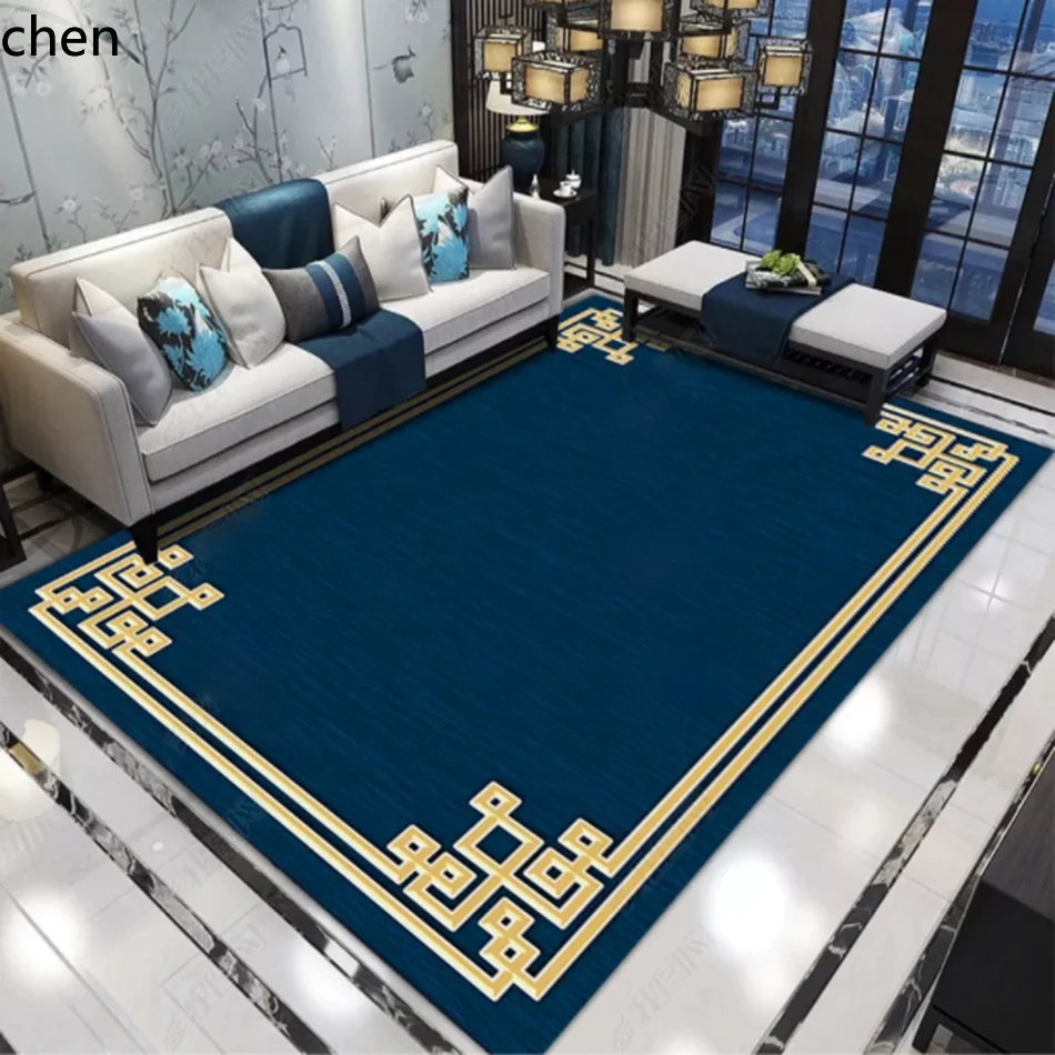 QZT Carpet Living Room Coffee Table Rug Pastoral Style Sofa Study Room Washable