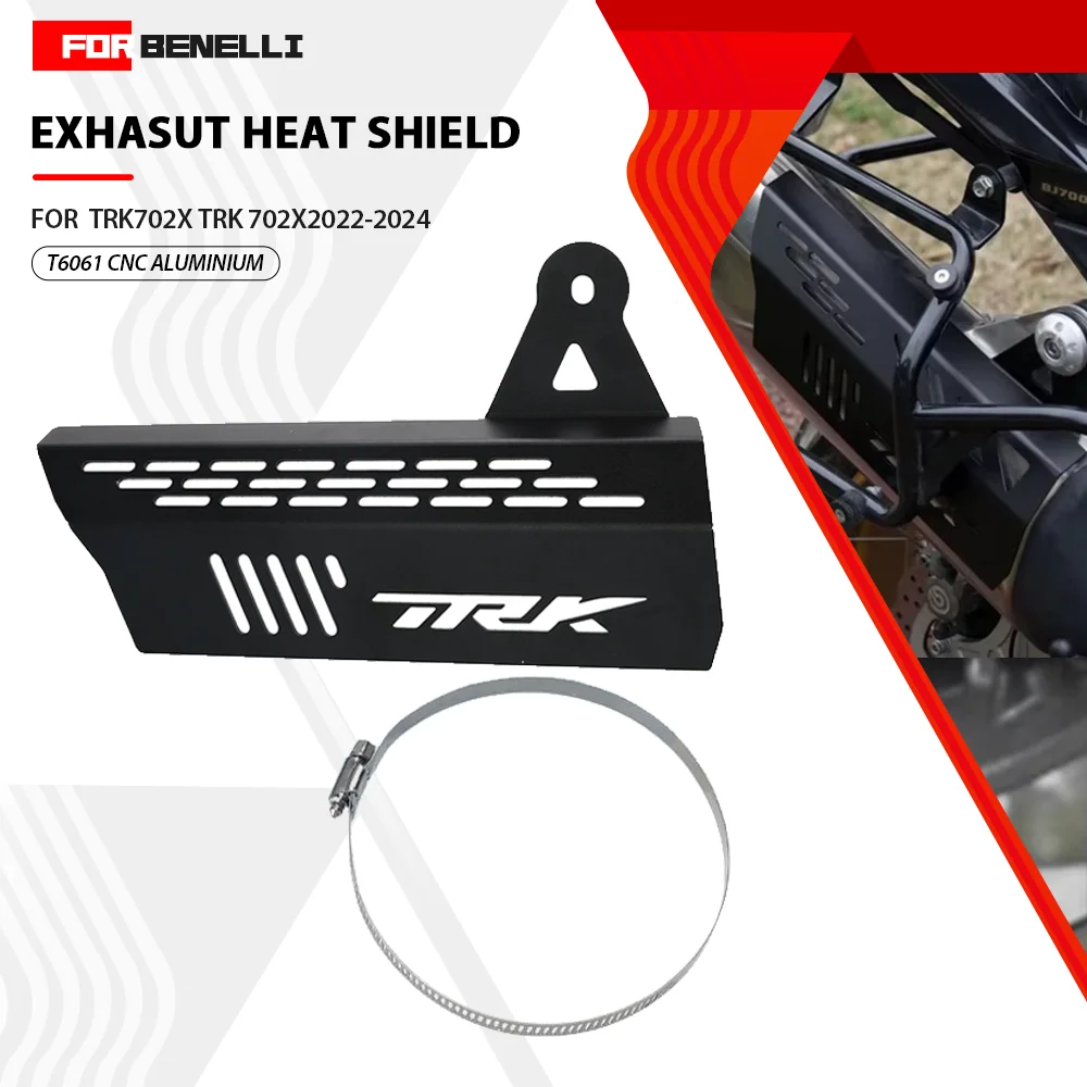 

For Benelli TRK 702 / TRK702X 2022 2023 2024 Motorcycle Exhasut Muffler Cover Anti-Scald Cap Heat Shield Guard Proof Accessories