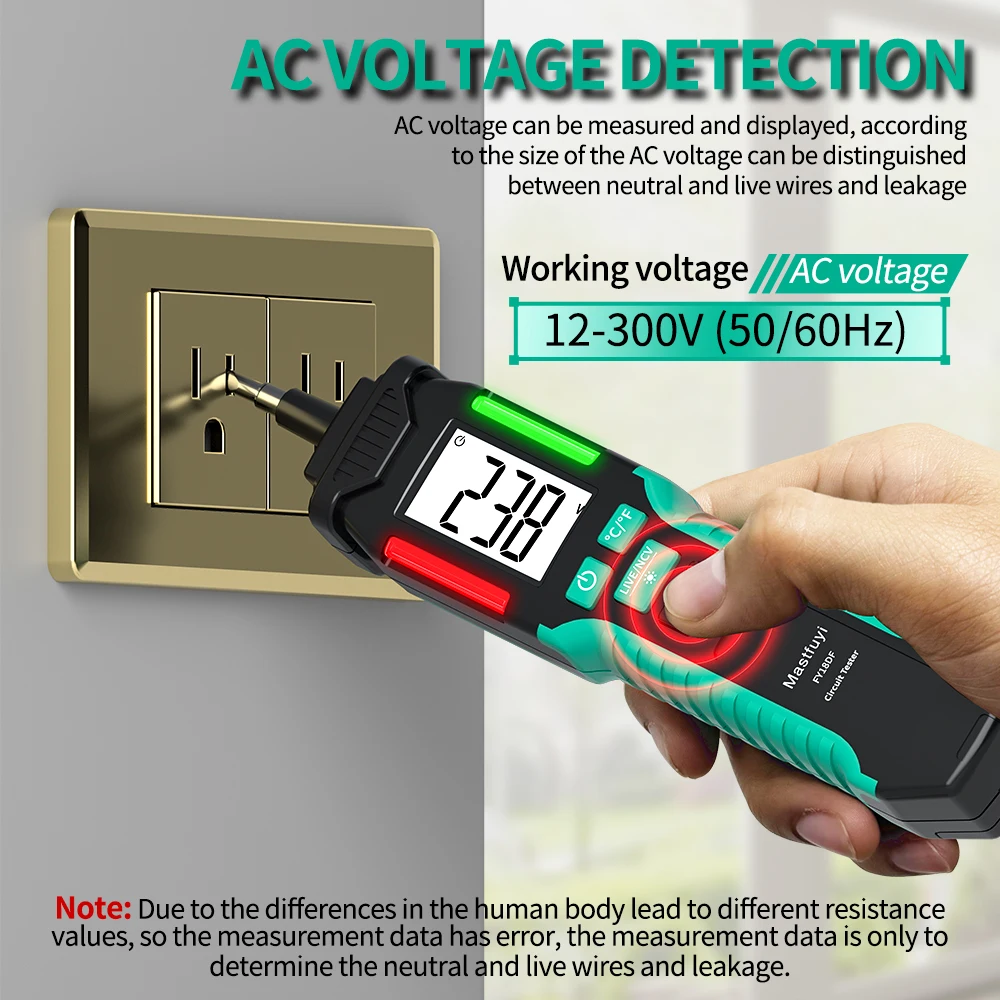 FY18SDF latest voltage tester high-quality &portable Voltage Tester Electrical Pen AC Voltage Electric Detector Smart Breakpoint