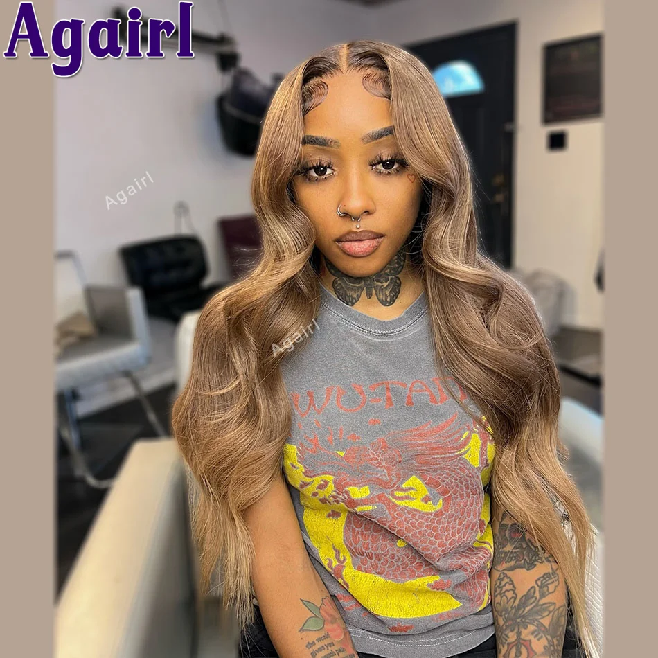 

13X6 Ash Blonde Body Wave Human Hair Wigs Transparent 13x4 Lace Frontal Wigs Ready To Wear 6X4 Lace Closure Wig Pre Plucked 200%