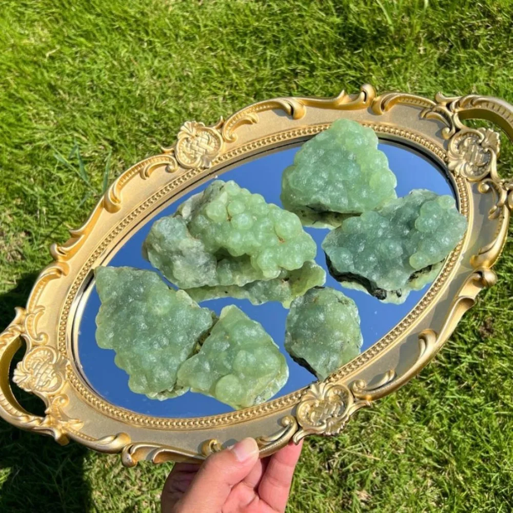 1pc 50-300g Natural Prehnite Raw Stone Specimen | Home and Office Decoration Witchy Ornament, Excellent Christmas